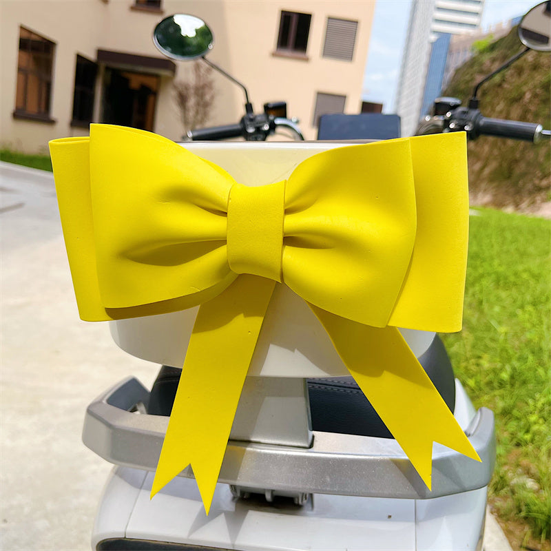 Electric Car Cute Back Seat Decorative Bow Jewelry Accessories