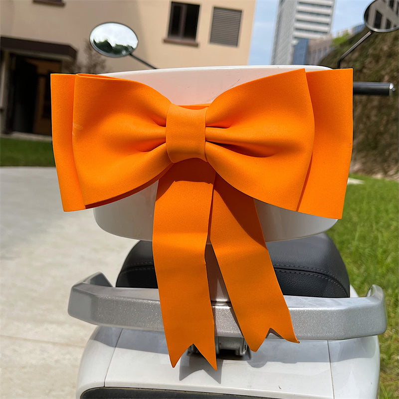 Electric Car Cute Back Seat Decorative Bow Jewelry Accessories