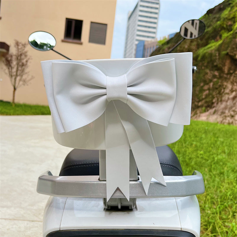Electric Car Cute Back Seat Decorative Bow Jewelry Accessories