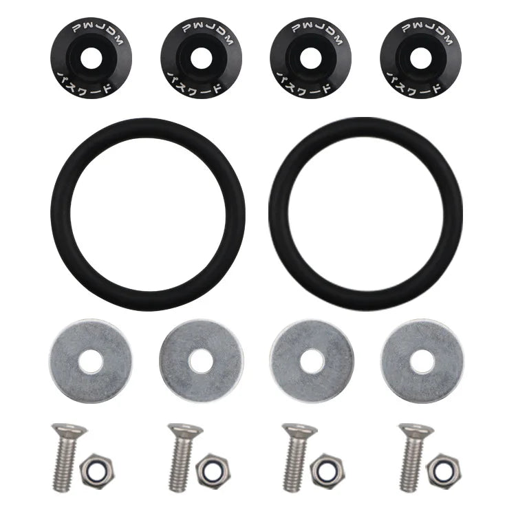 Car Accessories Quick Release Enclosing Screw Auto Front Rear Bumper Reinforcement Washers Cars Refit Color Double-deck Gasket