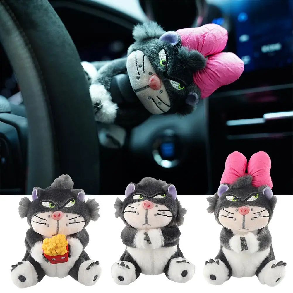 car Cute Plush Kitten Auto Interior Wiper Turn Signal Switch Decoration Car Accessories Personalized Fashion Clutch Sleeve tools