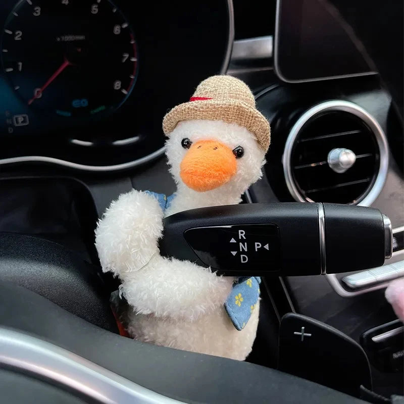 Plush Puppy Clutch Decoration Car Wiper Turn Signal Switch Ornaments kawaii Bowknot Dog Car Wiper Doll Auto Interior Accessories