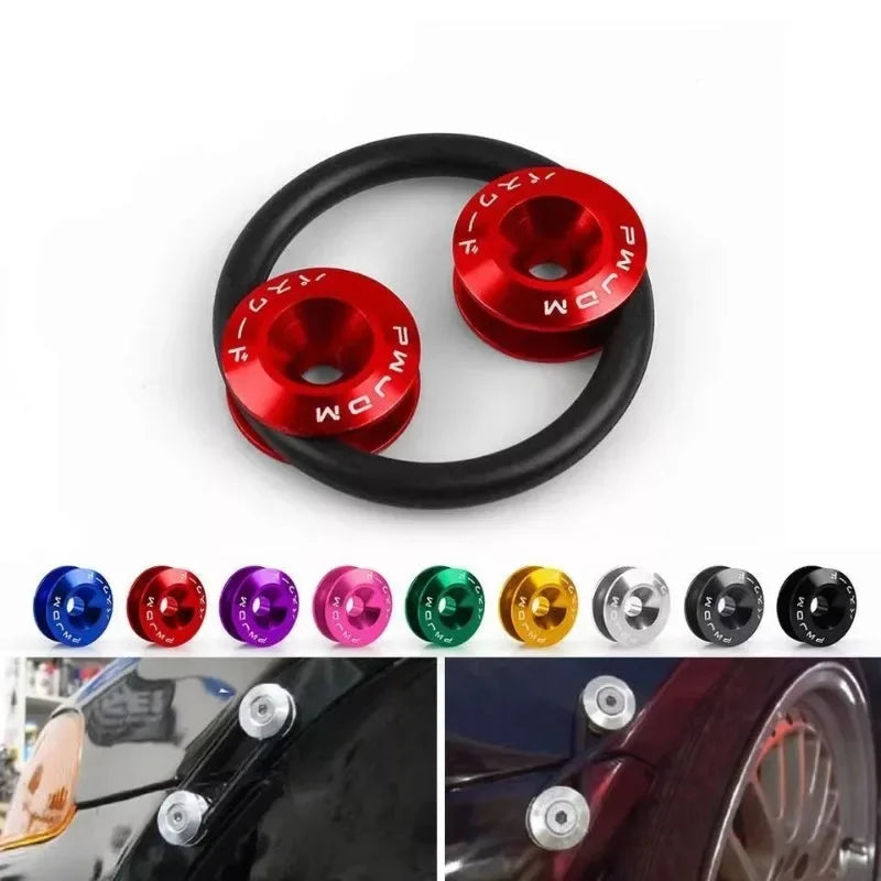 Car Accessories Quick Release Enclosing Screw Auto Front Rear Bumper Reinforcement Washers Cars Refit Color Double-deck Gasket