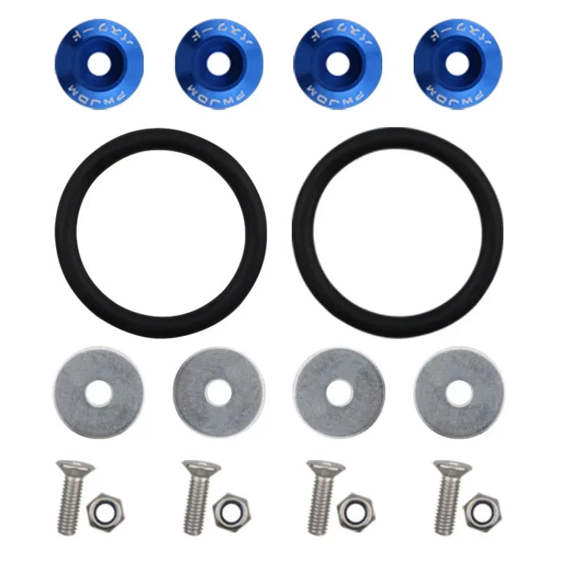 Car Accessories Quick Release Enclosing Screw Auto Front Rear Bumper Reinforcement Washers Cars Refit Color Double-deck Gasket