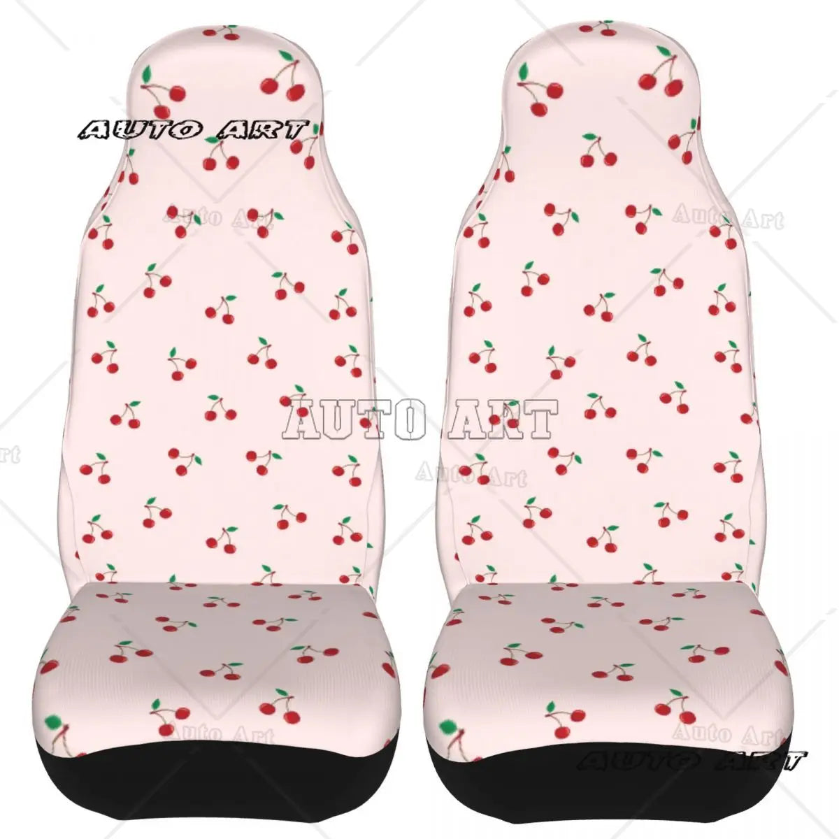 Pink Cherry Fruit Cute Fashion Universal Car Seat Cover Protector Interior Accessories Travel Car Seat Mat Polyester Fishing