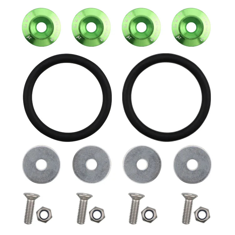 Car Accessories Quick Release Enclosing Screw Auto Front Rear Bumper Reinforcement Washers Cars Refit Color Double-deck Gasket