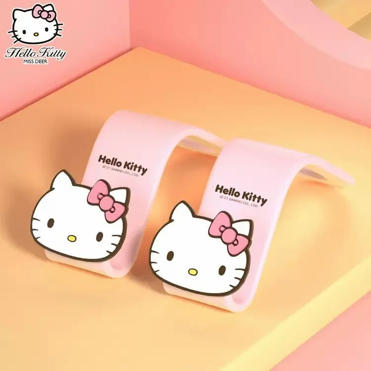 Kawaii Sanrio Hello Kitty Car Hook Cartoon Kuromi Car Rear Seat Load-Bearing Hook My Melody Car Interior Accessories Auto Parts