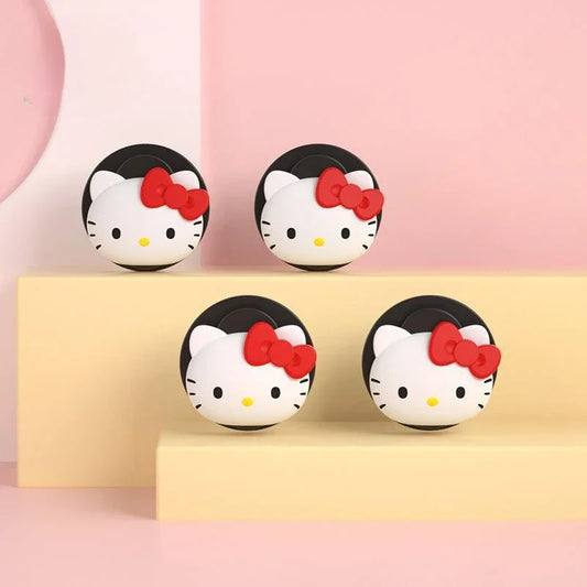 Sanrio Car Hooks Hello Kitty Cartoon Bicycle Holder Cute Car Interior Accessories Multifunction Masks Keys Organizer Hangers