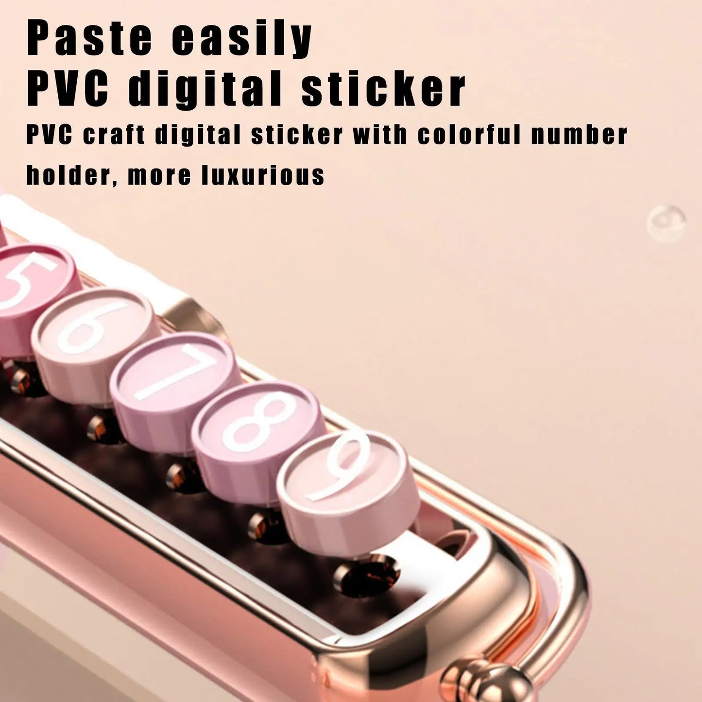 Car Moving Telephone Number Plate Interior Decor Pink Ornament Auto Concealed Luminous Rotate Temporary Parking Card Accessories