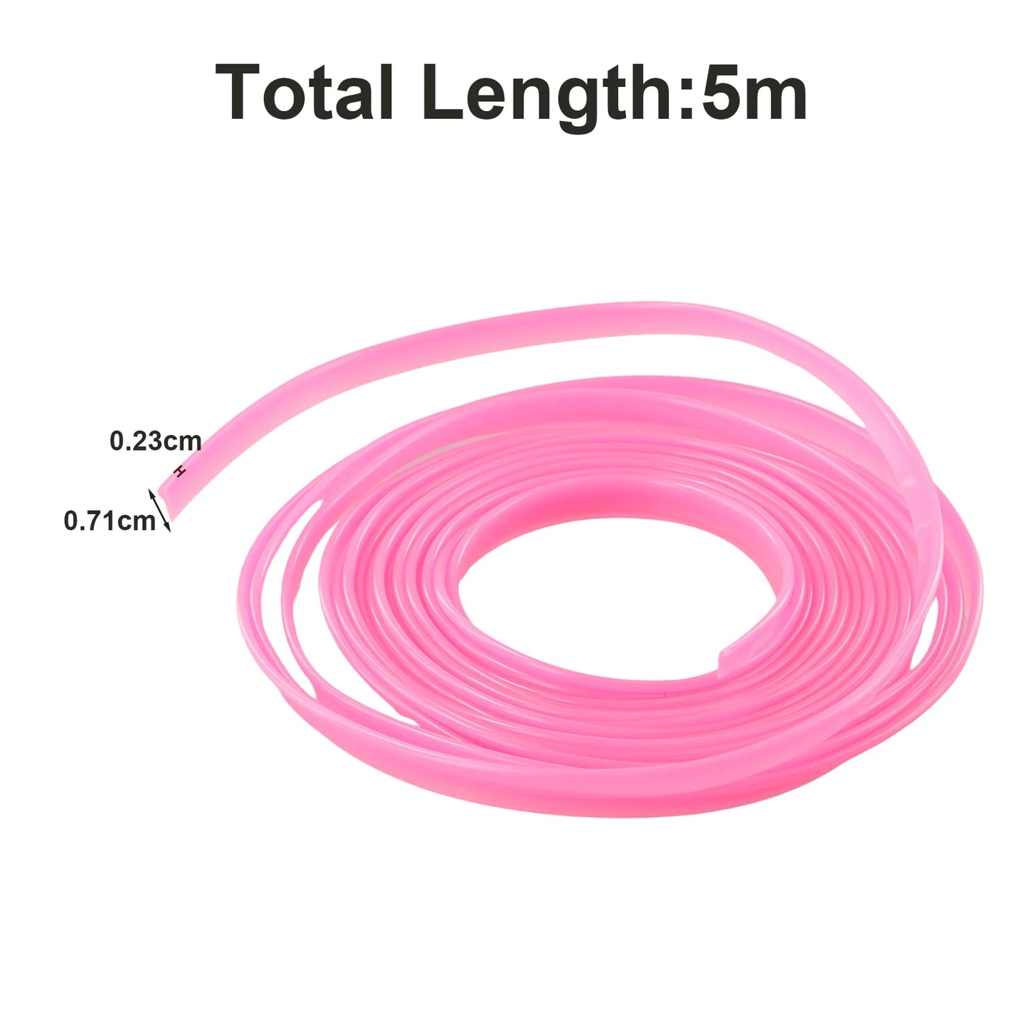5M Cars Interior Accessories Pink Point Edge Gap Door Panel Moldings Line Trims Universal Auto Interior Accessories