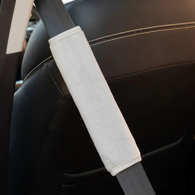 1/2Pcs Universal Comfortable Seat Belt Cover Adjustable Plush Car Safety Belt Cute Pink Car Accessories Car Accessories Interior