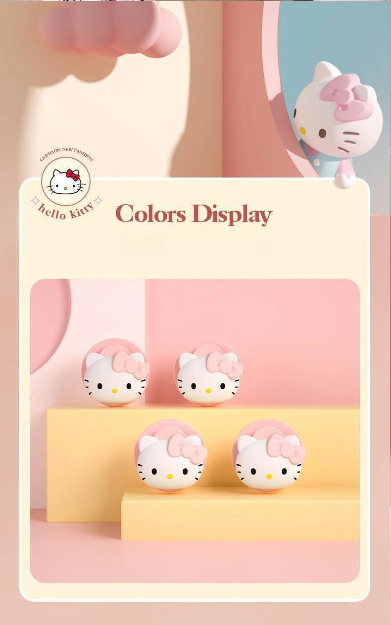 Sanrio Car Hooks Hello Kitty Cartoon Bicycle Holder Cute Car Interior Accessories Multifunction Masks Keys Organizer Hangers
