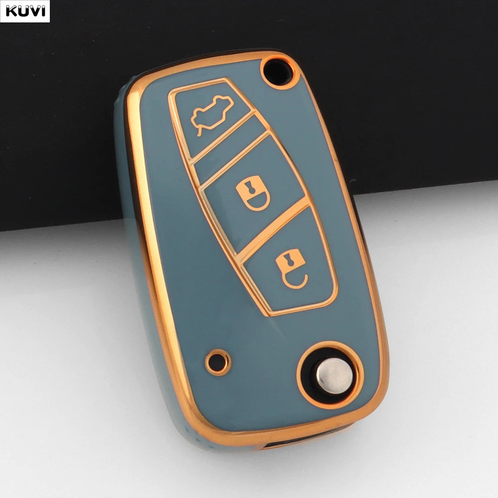 NEW Pink TPU Car Key Case Cover For FIAT 500 Panda Idea Stilo Ducato Punto Bravo Grande Minibus Doblo Protected Fob Accessories