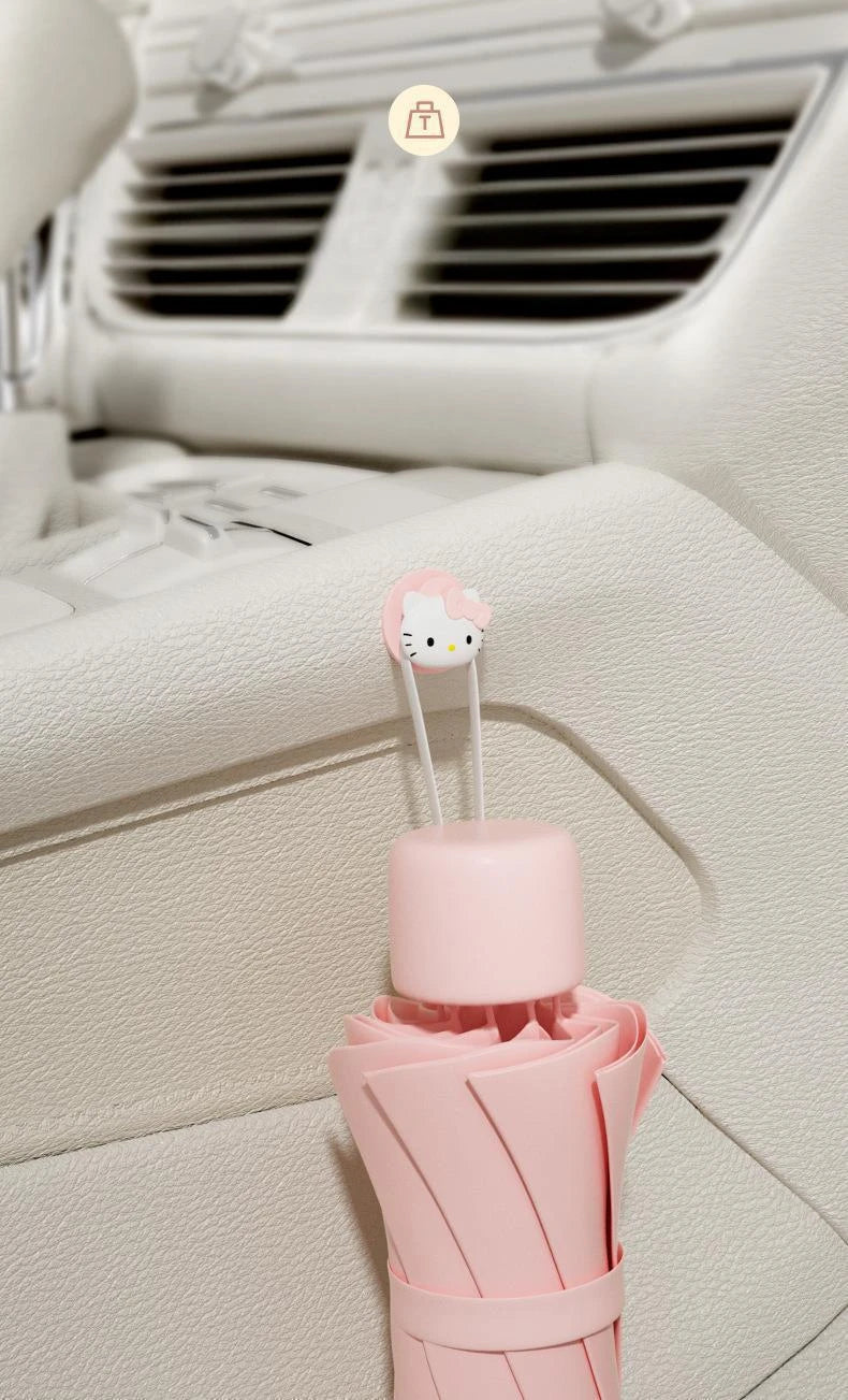 Sanrio Car Hooks Hello Kitty Cartoon Bicycle Holder Cute Car Interior Accessories Multifunction Masks Keys Organizer Hangers