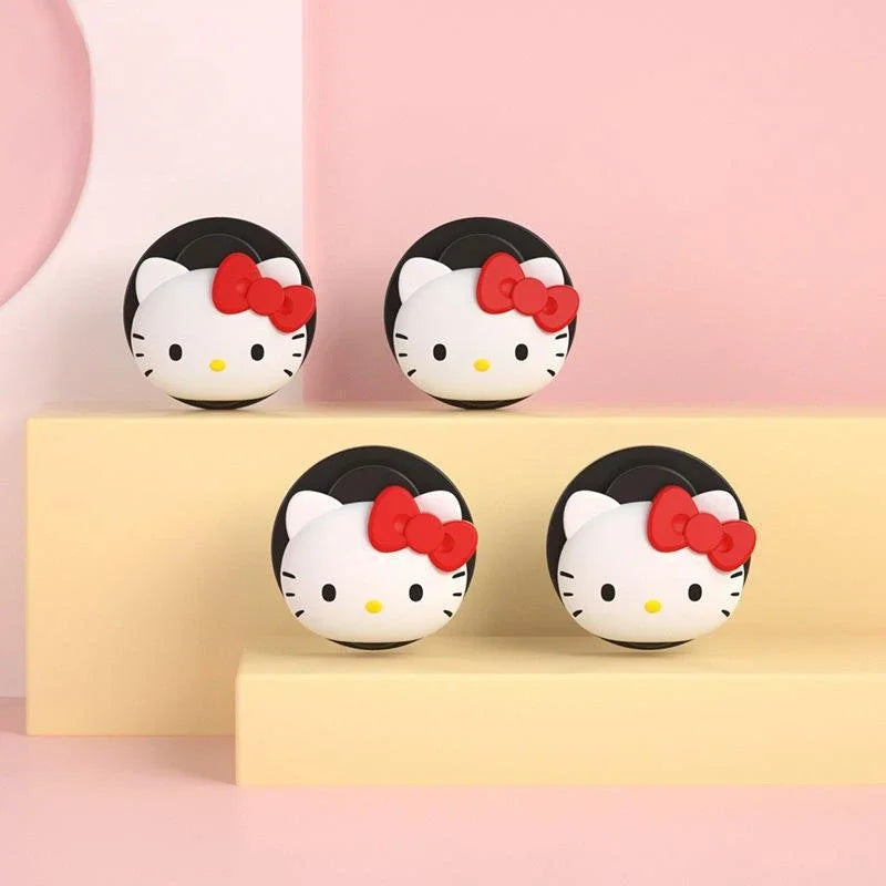 Sanrio Car Hooks Hello Kitty Cartoon Bicycle Holder Cute Car Interior Accessories Multifunction Masks Keys Organizer Hangers