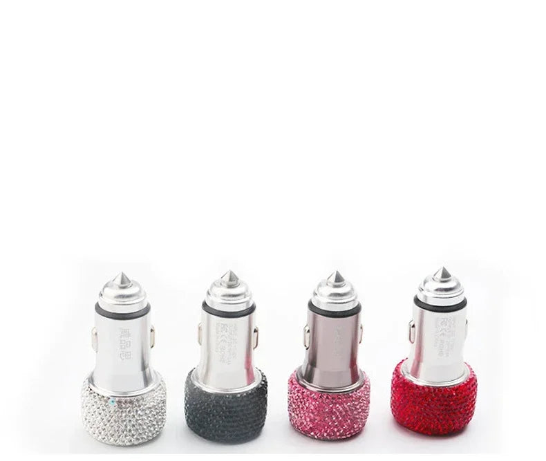 Car PhoneHolder20Pcs/Set Rhinestone Holder UniversalAuto InteriorHooksSticker Pad SetPink Bling Car Accessoriesfor Women