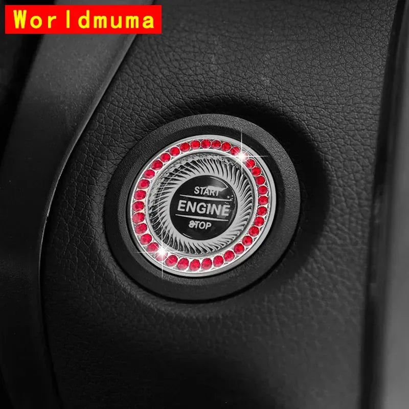 Car PhoneHolder20Pcs/Set Rhinestone Holder UniversalAuto InteriorHooksSticker Pad SetPink Bling Car Accessoriesfor Women