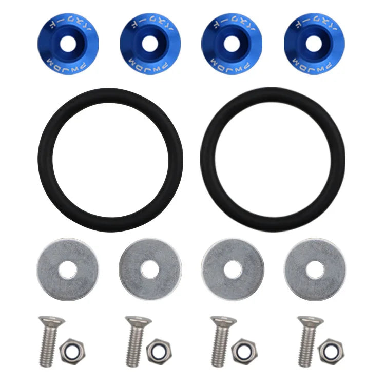 Car Accessories Quick Release Enclosing Screw Auto Front Rear Bumper Reinforcement Washers Cars Refit Color Double-deck Gasket