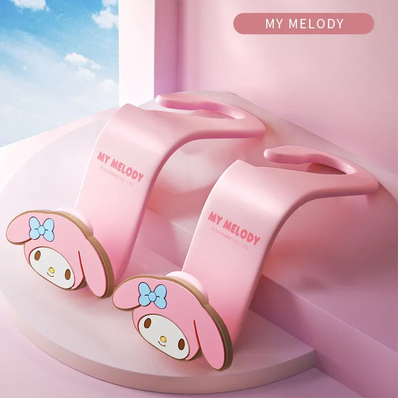 Kawaii Sanrio Hello Kitty Car Hook Cartoon Kuromi Car Rear Seat Load-Bearing Hook My Melody Car Interior Accessories Auto Parts