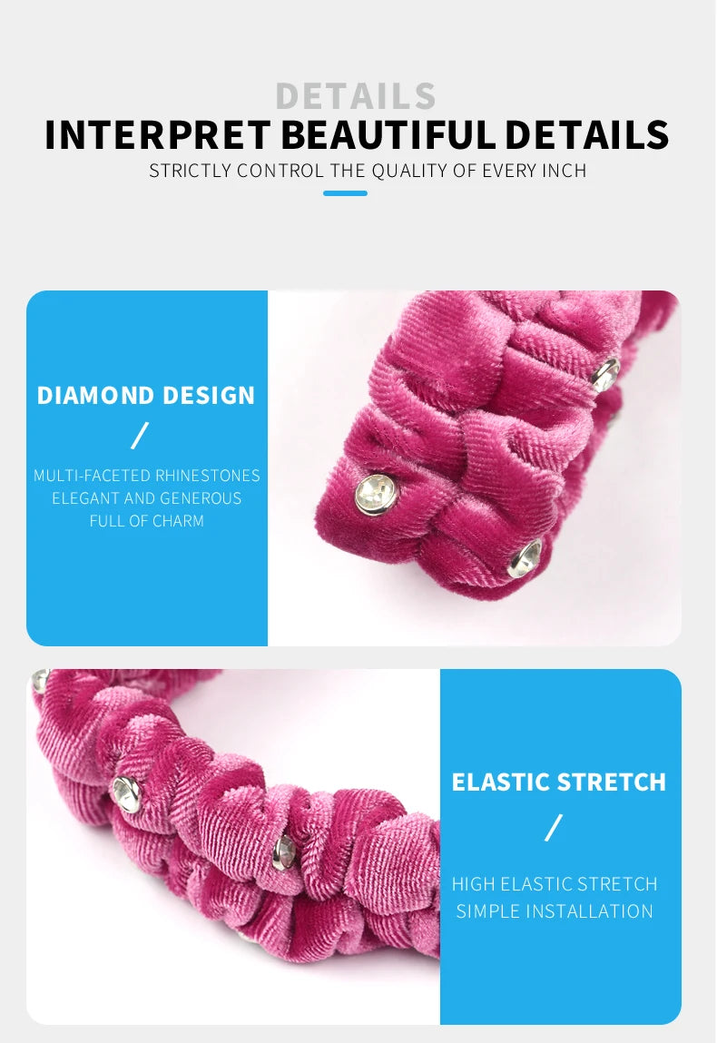 Car Diamond Interior Decoration Plush Auto Rearview Mirror Cover Plushie Reversing Decor Styling Car Accessories Gift