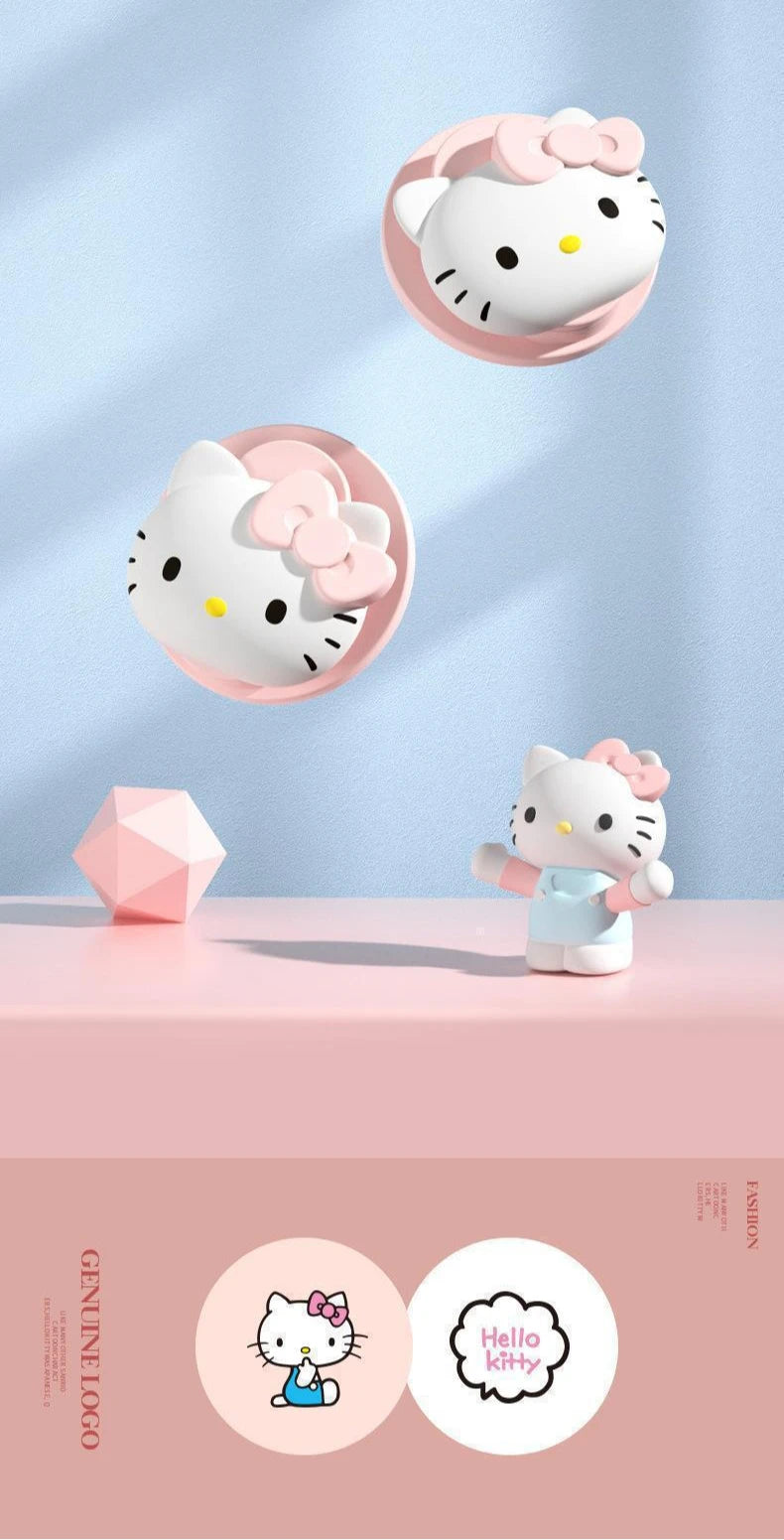 Sanrio Car Hooks Hello Kitty Cartoon Bicycle Holder Cute Car Interior Accessories Multifunction Masks Keys Organizer Hangers