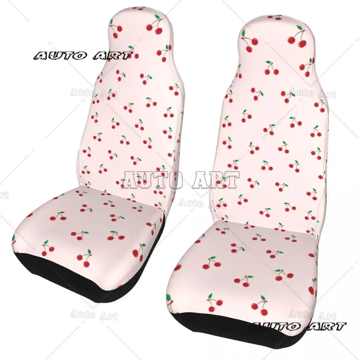 Pink Cherry Fruit Cute Fashion Universal Car Seat Cover Protector Interior Accessories Travel Car Seat Mat Polyester Fishing