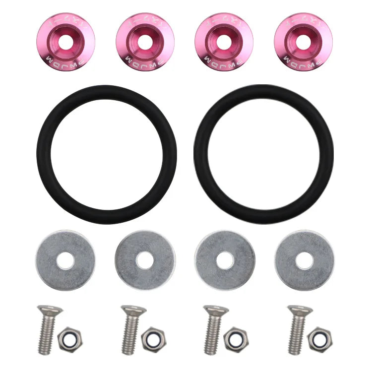 Car Accessories Quick Release Enclosing Screw Auto Front Rear Bumper Reinforcement Washers Cars Refit Color Double-deck Gasket