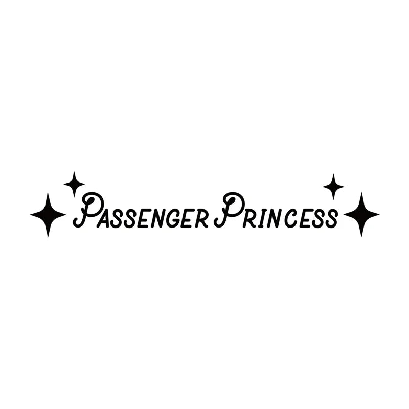 2PC Auto Interior Accessories Creative Passenger Princess Mirror Car Decal Cute Car Vinyl Funny Art Sticker Decals Decoration