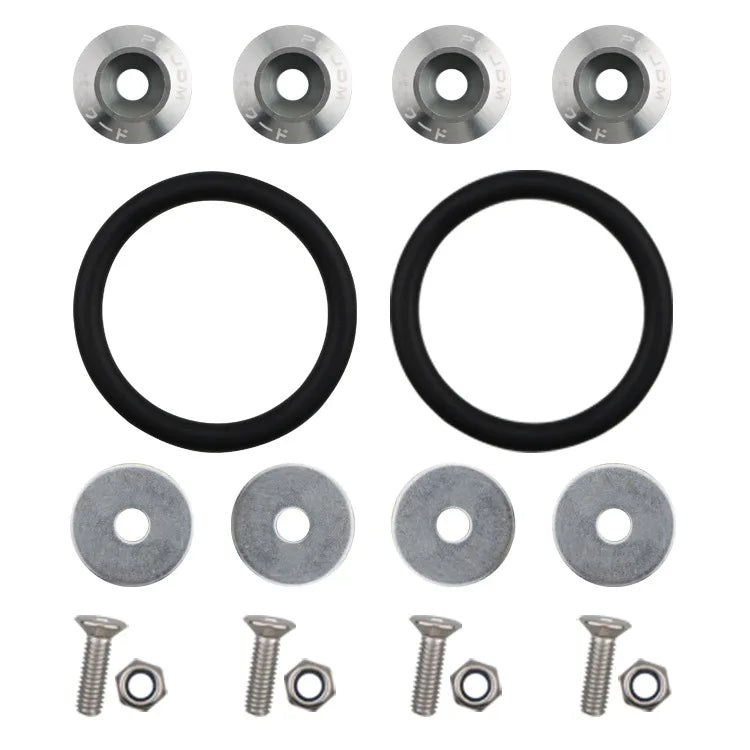 Car Accessories Quick Release Enclosing Screw Auto Front Rear Bumper Reinforcement Washers Cars Refit Color Double-deck Gasket