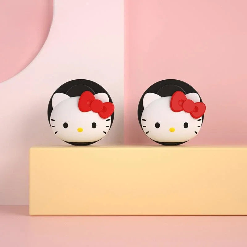 Sanrio Car Hooks Hello Kitty Cartoon Bicycle Holder Cute Car Interior Accessories Multifunction Masks Keys Organizer Hangers