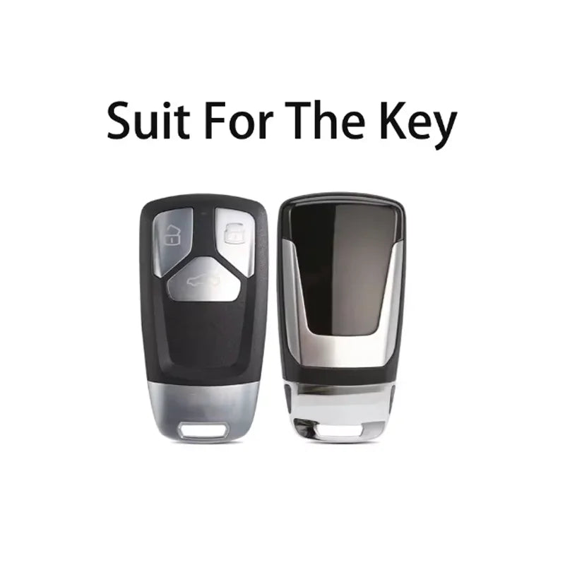 Pink Diamond Women for Audi A4 A5 S4 S5 B9 8W Q7 4M Q5 TT TTS RS Coupe Roadster Remote Car Key Case Cover Keychain Accessories