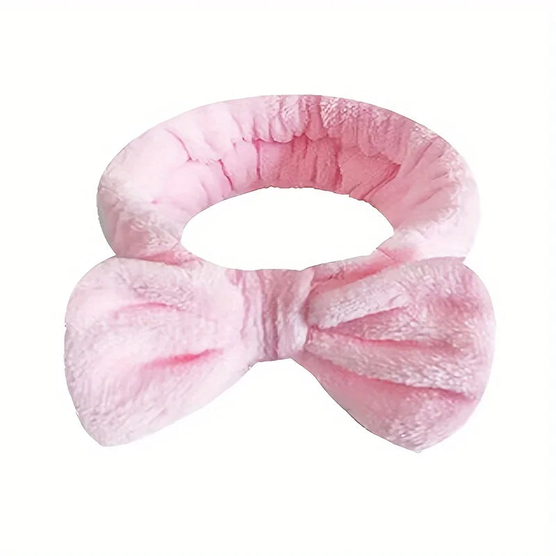 1PC pink car interior rearview mirror bow decoration cover, cute universal rearview mirror protection cover