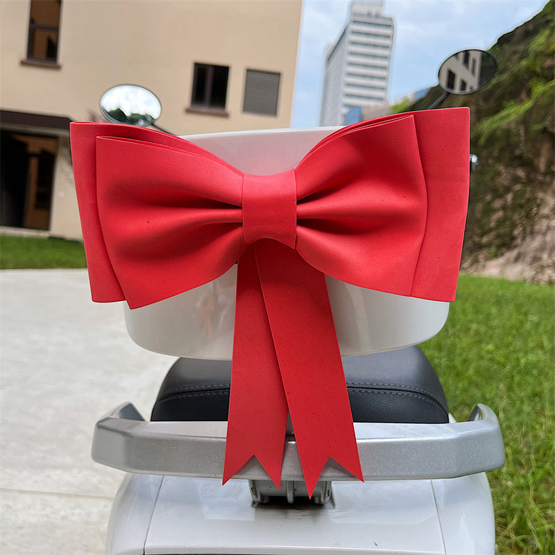 Electric Car Cute Back Seat Decorative Bow Jewelry Accessories