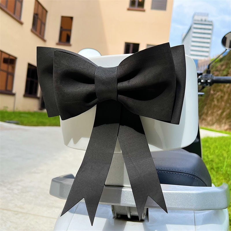Electric Car Cute Back Seat Decorative Bow Jewelry Accessories